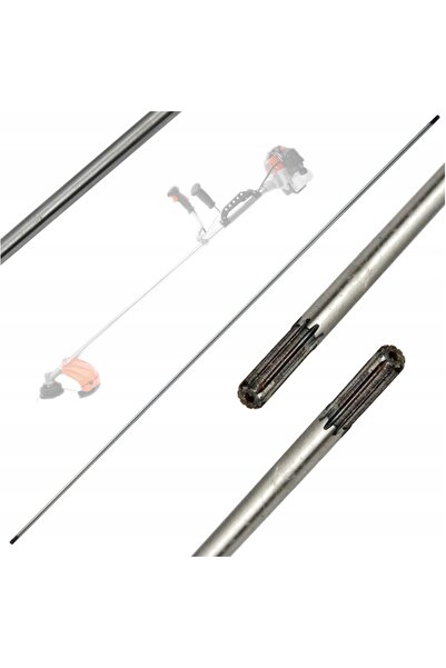 Powerx Σταθερή ράβδος μετάδοσης κίνησης θαμνοκοπτικού 7 αυλακώσεων, 8mm, 153 cm,