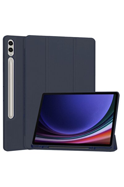 SKYDDAR INNOVATION Tablet case for Samsung Galaxy Tab S9 Plus / S10 Plus, Flex Trifold, sticker set, Navy Blue