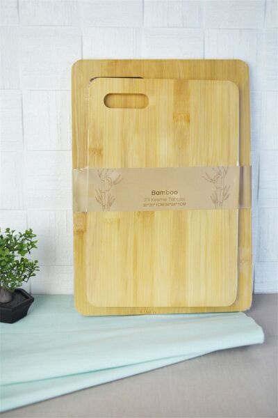Bayev Bambu 700639 2-Piece Cutting Board Set - 34X24 30X20 Cutting Board