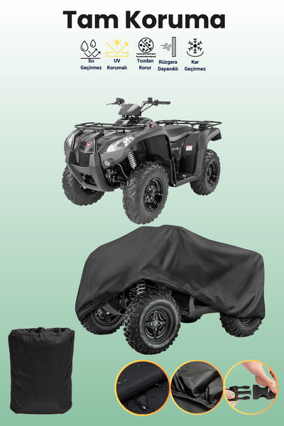 dokaca Black Kymco Mxu 500 Atv Cover, Atv Protective Cover