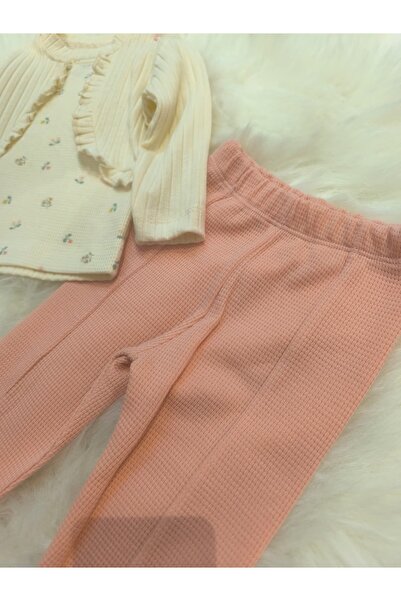 kidsense Flowers Bolero Detailed Ruffled 2-Piece Baby Girl Set