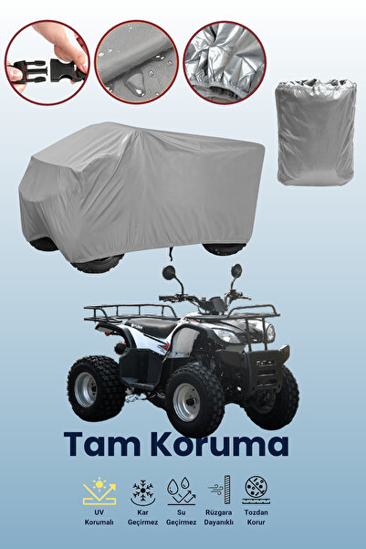 dokaca غطاء دراجة رباعية كوبا جاردن تراك 150 باللون الرمادي، غطاء واقي للدراج...