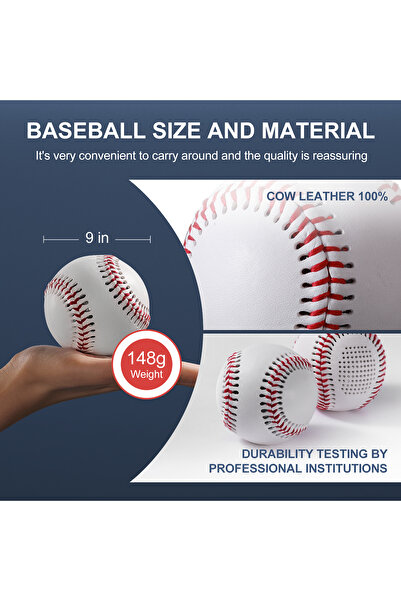 Kiboule Light Up & Glow-in-The-Dark Baseball with Bluetooth Speaker, Sports Gifts for Baseball Fans