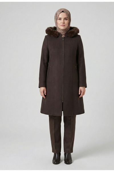 ALVİSTA Tesettür Kaşe Ceket Kaban 2125