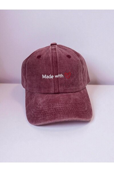 sapkamania Made With Love Yıkamalı Şapka
