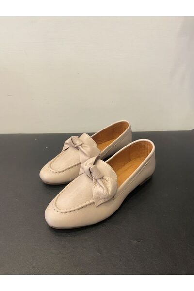 Özay Γυναικείες μπαλαρίνες από γνήσιο δέρμα με λεπτομέρεια φιόγκου