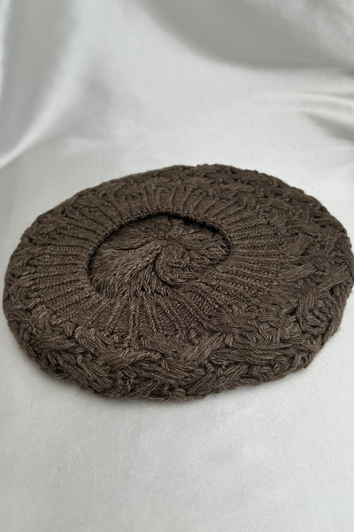 Modex Fluffy Knit Pattern Casual Soft Beanie