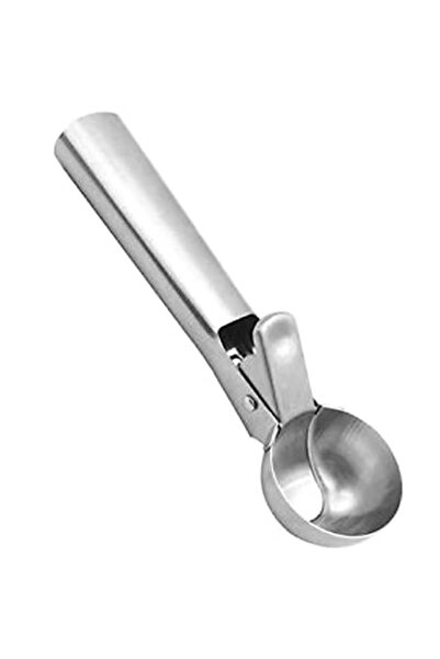 Generic Stainless steel ice cream scoop, silver, 18.8 x 5 cm