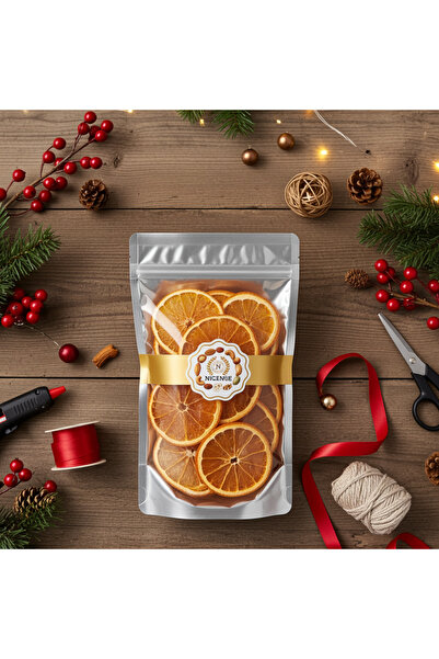 nicense CraftPlay Premium Dried Orange Slices 200g – Moist, Aromatic Orange for Christmas Decorations, DIY