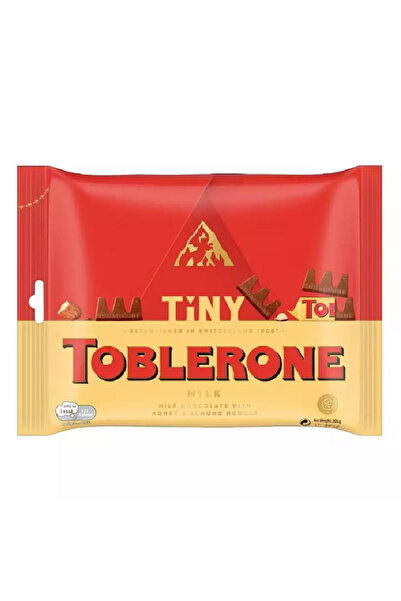 Toblerone Swiss Tiny Milk Chocolate with Honey and Almond Nougat- 168gms Pack of 2