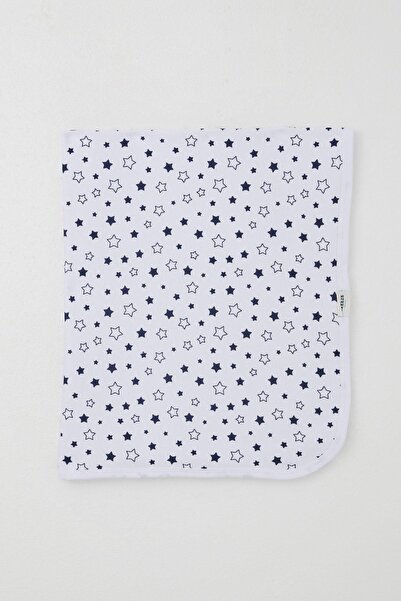 Breeze Newborn Baby Blanket Star Pattern Standard, White