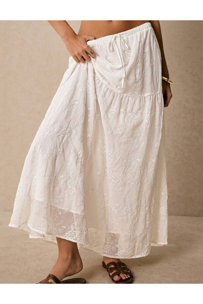 Sheya Shein maxi skirt, white