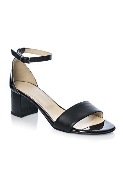 Catinca Shoes Sandale dama din piele naturala – Negru Box cu Lac – S 10 NBL