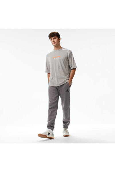 Converse Star Chevron Baskılı Erkek Oversize Fit Lacivert Eşofman Altı