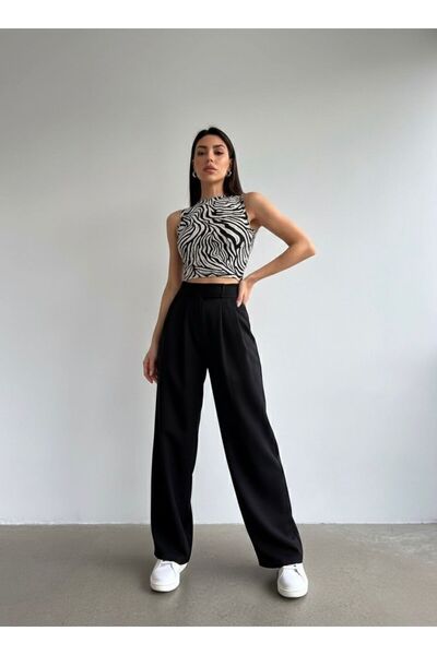 HA-KA GİYİM Women's Snap Fastener Imported Fabric Doubleface High-Quality Fabric O Oversized Mold Pulling Does Not Fade