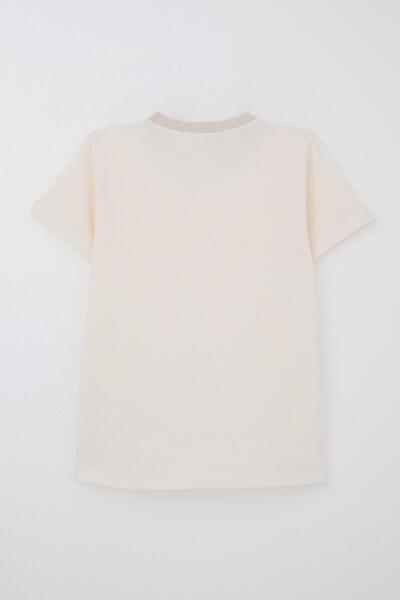 Breeze Μπλουζάκι για αγόρια Basic 4-14 ετών, πούδρα