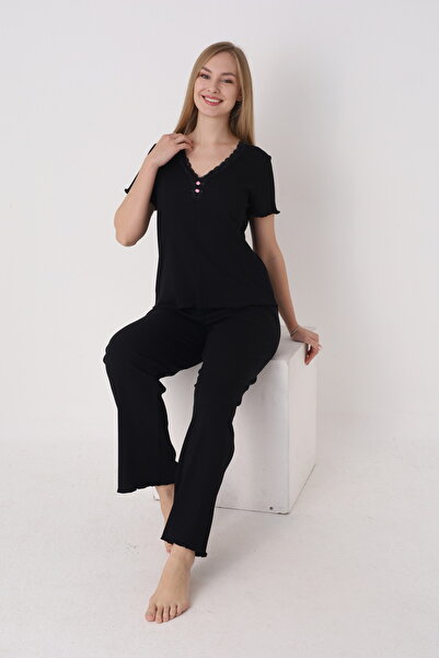 Cotpark Women's 100% Cotton Stretch Fabric Pajamas Set 14724