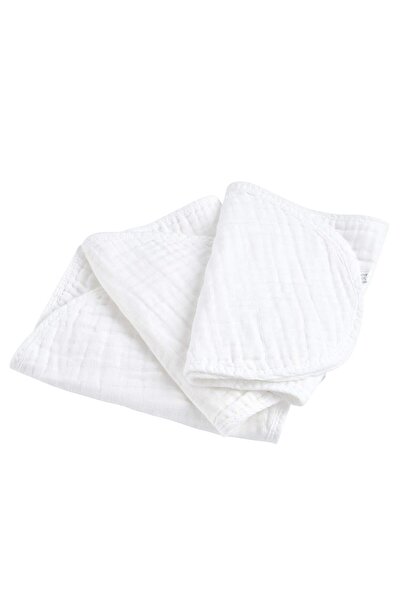 REDQUIT Set de 3 prosoape de bebeluși din muselină 25x50cm, albe