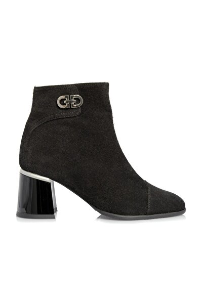 Catinca Shoes Women's leather boots – Black Antelope – G 80 NA