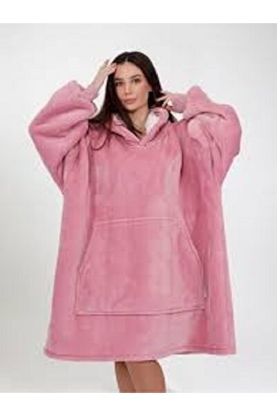 Generic Gorgeous hooded blanket, oversized hat | Soft microfiber fleece and sherpa, size