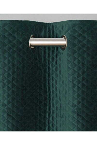 Evcimenhome Lined Thin Velvet Rustic Curtain with Eyelet Metal Rings by Hamizüm