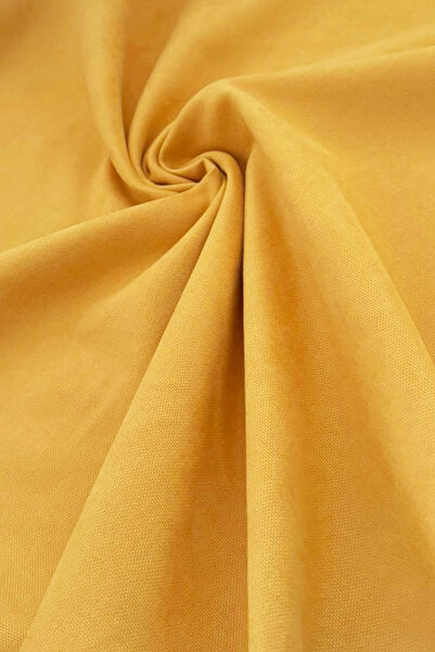 ASDİVA Cozy Suede Textured Plain Throw Pillow Cover with Optional Sizes - Mustard Yellow