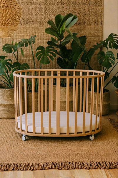 BebeK on For Hemilan Beşik 02 Yaş Ahşap (Yatak Hediyeli) 107*70 Cm