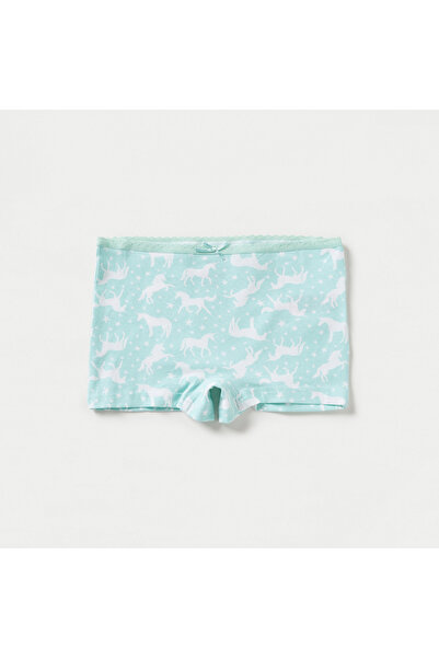 Juniors Printed Briefs with Bow Detail - Set of 7