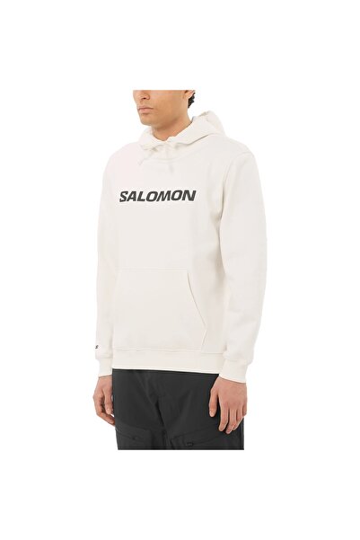 Salomon HOODIE Erkek Sweatshirt Whisper White LC2676200