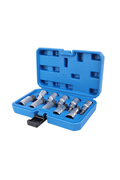 Lawazim Triple Square Spline Socket Bit Set 10pcs - Automotive Bit Kit