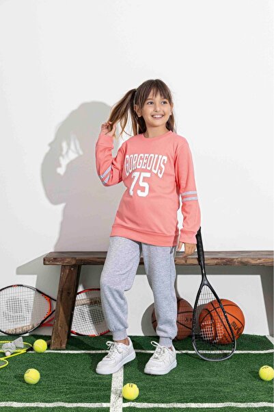 Tarık Three Thread Thick Winter Girls' Premium Quality Tracksuit Set