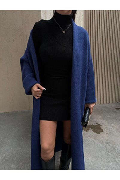 LE CARAMBOLE Жіночий темно-синій кардиган з довгими рукавами