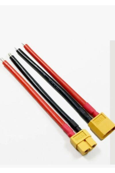 SANEC Xt60 Erkek Dişi Lipo Pil Şarj Kablosu 15 cm 1,5mm Siaf Silikon Kablolu