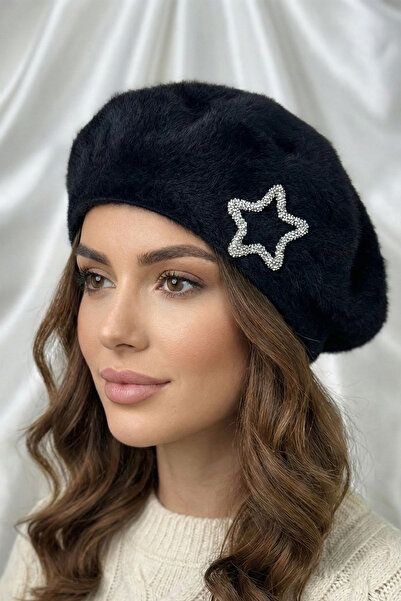 Modex Soft Texture Sparkling Star Detail Painter Beret
