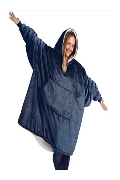 Generic A gorgeous hooded blanket, oversized hat | Soft microfiber fleece and sherpa fleece,