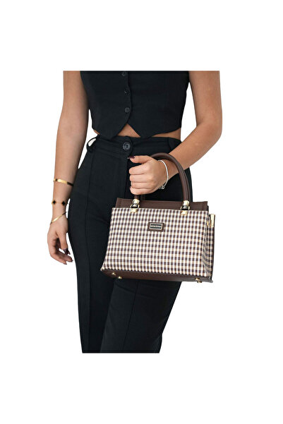 Silver Polo حقيبة كتف للنساء / البنات 826-45420 BAG M191 بني أصفر-بني مطفي