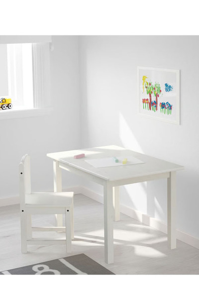 SUNDVIK طاولة أطفال, أبيض, ‎76x50 سم‏