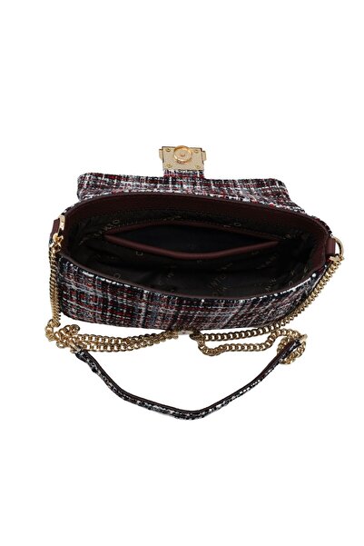 Meskanto Tweed Chain Shoulder Bag