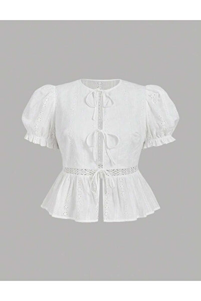 Sheya Shein Curve+ short sleeve shirt, white