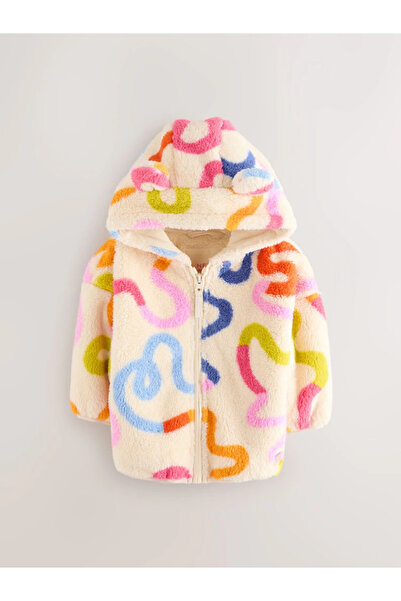 Next Baby Cream Rainbow Curl - Zippered Fleece Jacket
