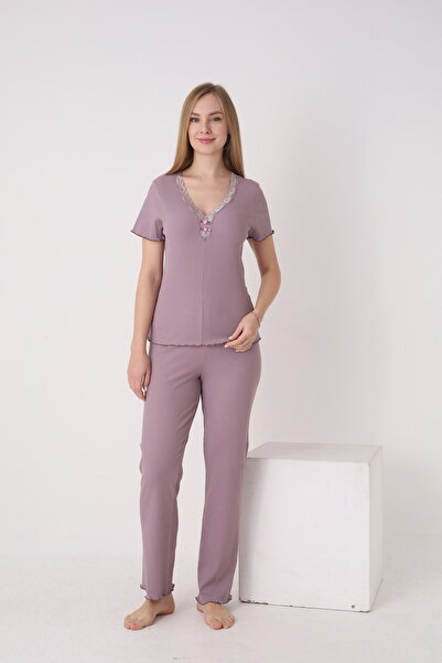 Cotpark Women's 100% Cotton Stretch Fabric Pajamas Set 14724