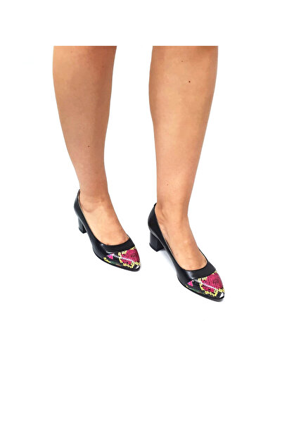 Catinca Shoes Women's leather shoes – Black Box with Red Croco – A 3 NBCR