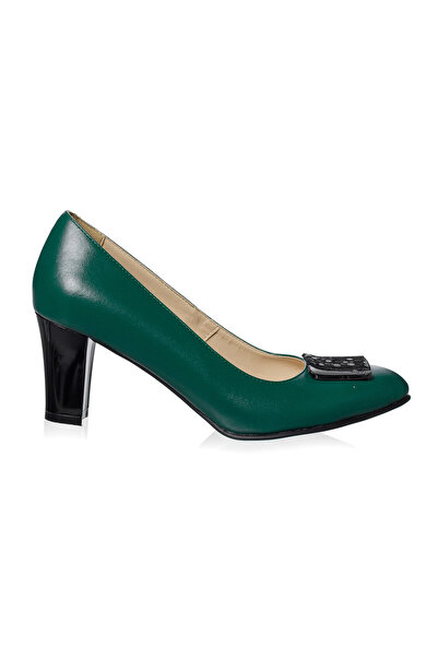 Catinca Shoes Pantofi de damă din piele - VERDE BOX - A 35 VB