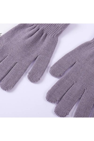 eleven market Winter Knitted Women's Gloves Lilac Gloves