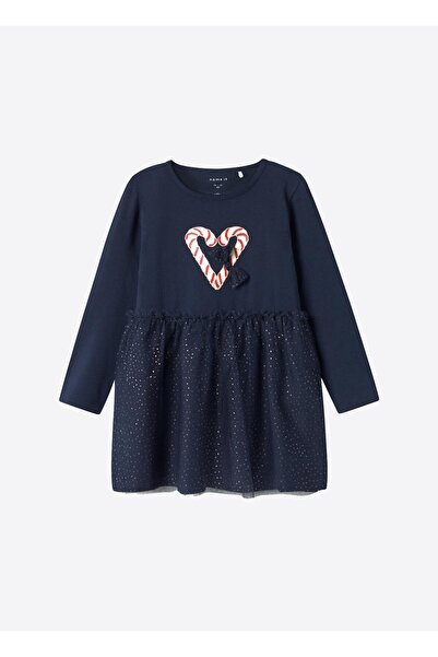name ıt Dress Navy Blue