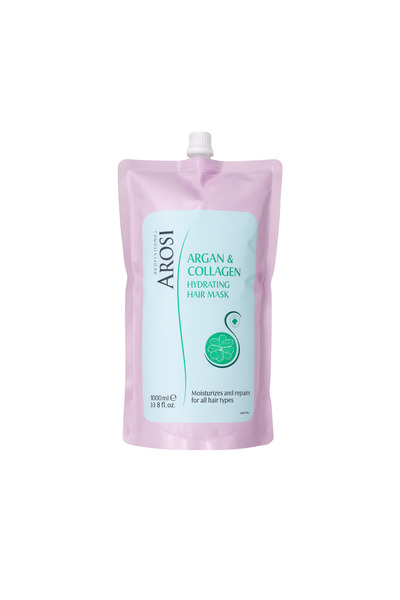 Arosi Professional قناع ترطيب الشعر بالأرغان والكولاجين - 1000 مل