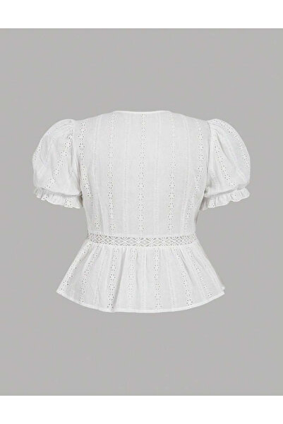 Sheya Shein Curve+ short sleeve shirt, white