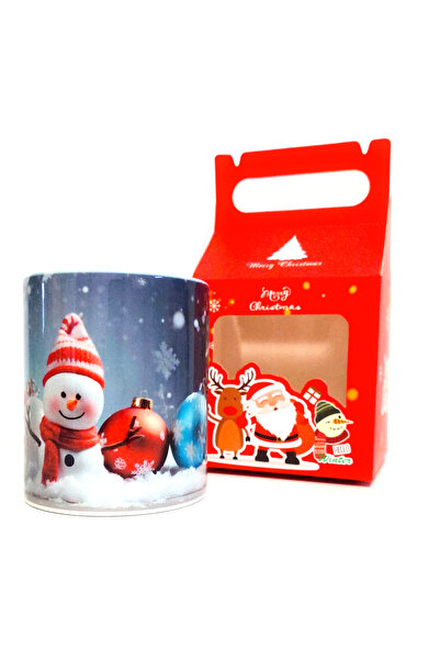ZEEA COUTURE Ceramic mug with Christmas motifs, snowmen