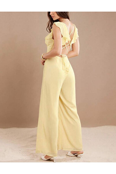 Sheya Shein long jumpsuit, yellow