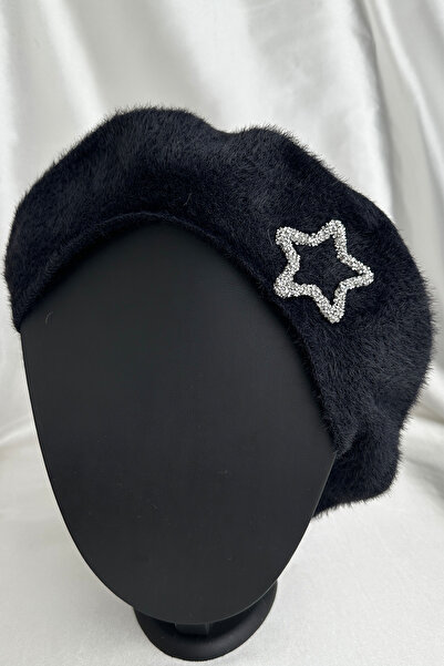 Modex Soft Texture Sparkling Star Detail Painter Beret